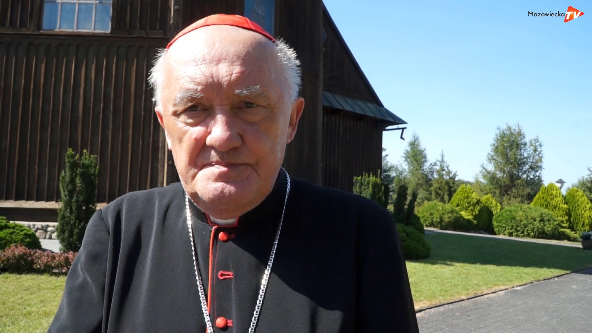 Rozmowa z kardynałem Nyczem podczas Jubileuszu 50-lecia Koronacji Obrazu Matki Bożej w Lewiczynie