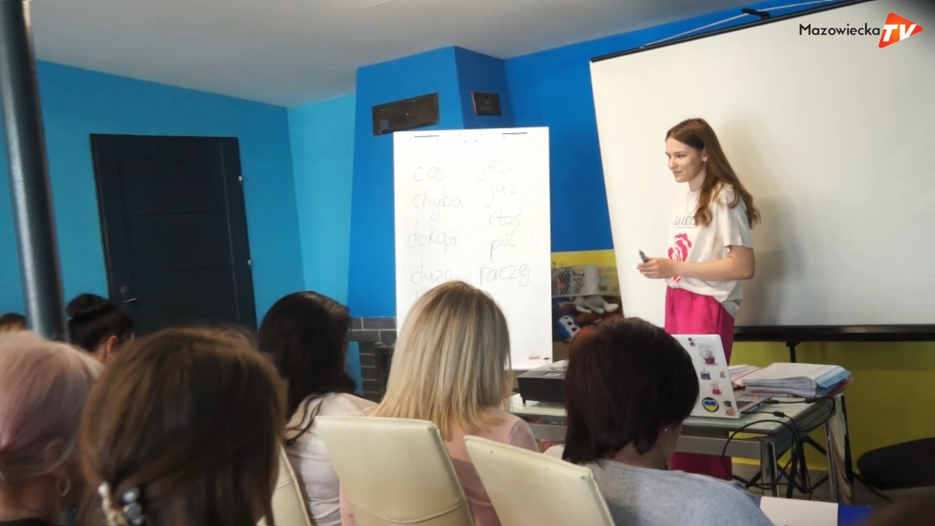 Ukraińscy uchodźcy uczą się języka polskiego
